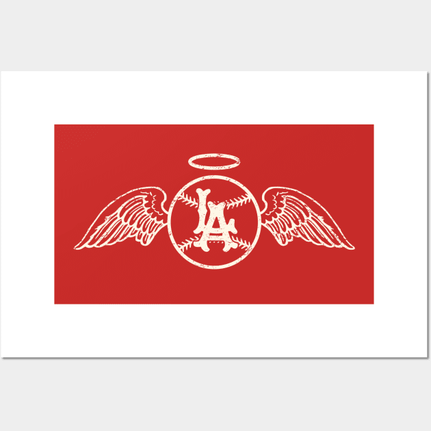 Vintage Los Angeles Angels by Buck Tee Wall Art by Buck Tee